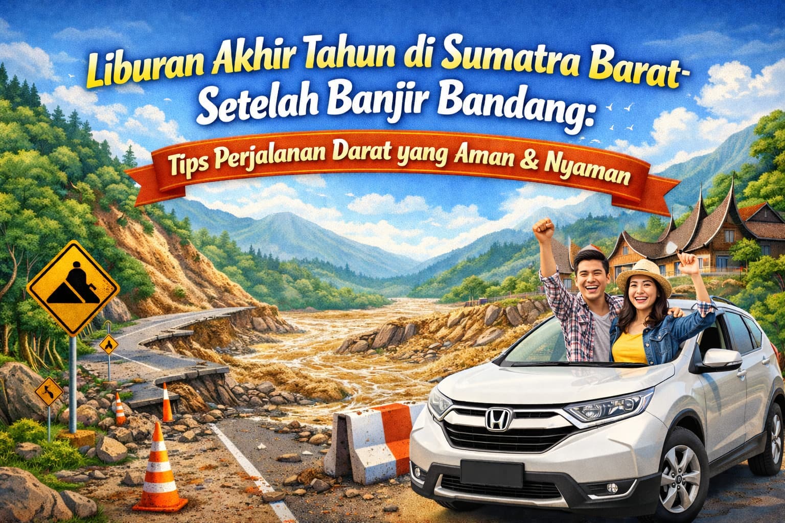 Liburan Akhir Tahun di Sumatra Barat Setelah Banjir Bandang: Tips Perjalanan Darat yang Aman & Nyaman